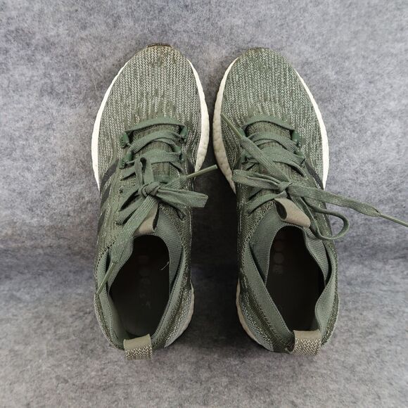 Adidas Shoes Mens 7.5 Athletic Sneakers PureBoost RBL Base Green Running Active - Picture 6 of 13